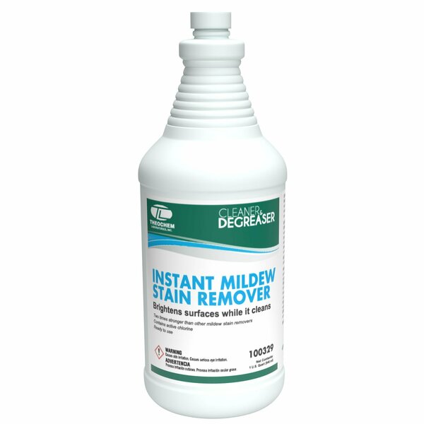 Theochem Liquid 1 qt Mold Mildew Remover, Bottle, 12 PK 100329-99990-1Q